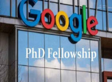 Google PhD Fellowship for International Students 2023/2024