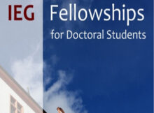 IEG Fellowships Programme 2023/2024 for Doctoral Study