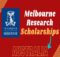 Research Training Program Scholarship 2024 at University of Melbourne