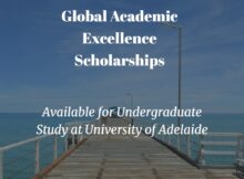 Global Academic Excellence Scholarship 2025 at University of Adelaide