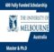 Postgraduate Research Scholarship 2025 at University of Melbourne