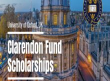 Clarendon Fund Scholarships 2025 at University of Oxford